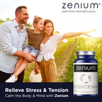 Zenium - Relieve Stress, Tension, Worry, Nervousness, & Irritability | Calm The Mind & Body | Ayurvedic | Natural Relief Supplem