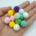 200pcs Mix Color Craft Cotton Acrylic Ball Aromatherapy Essential Oil Diffuser Fit Locket Pendant Necklace 10mm