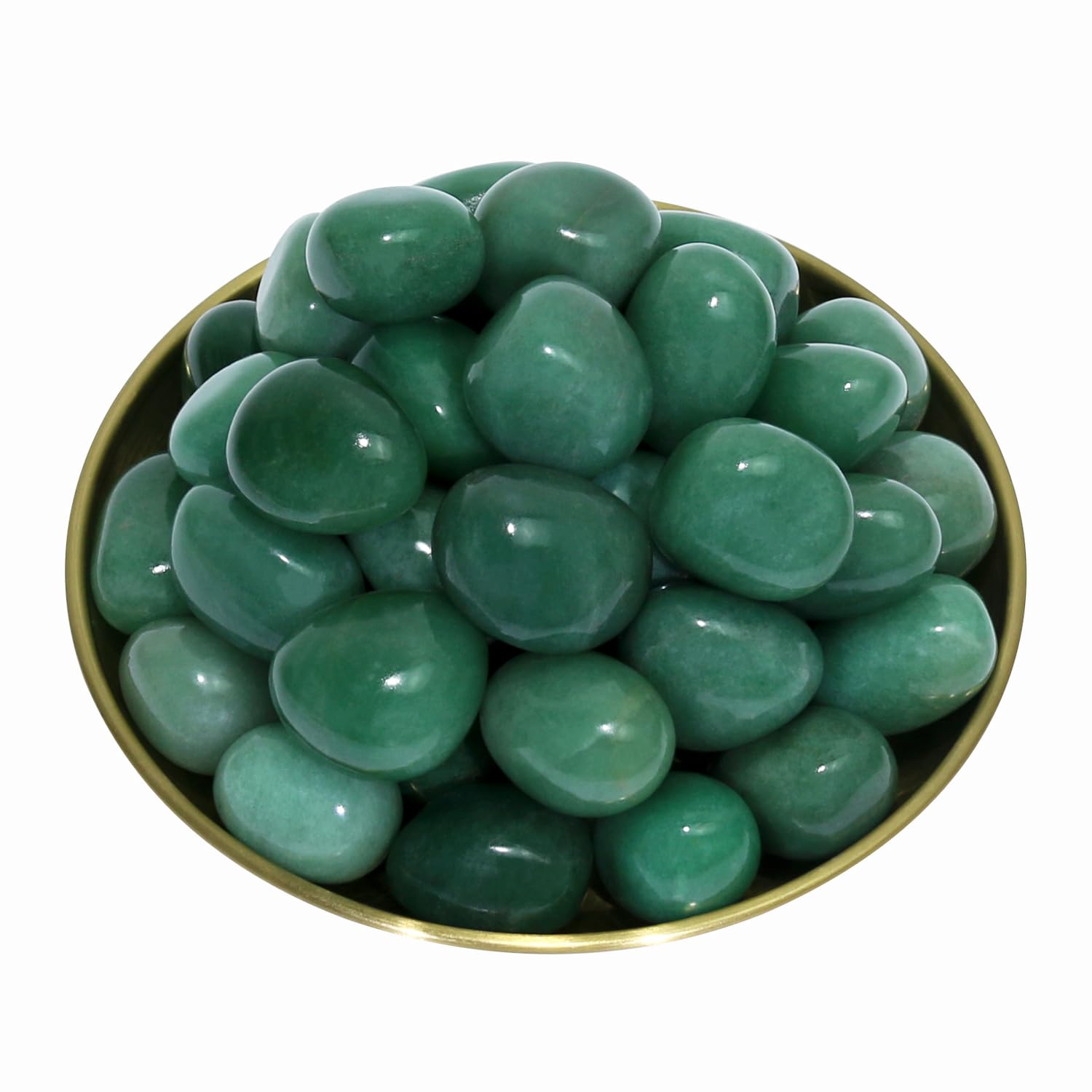 Tumbled Polished Natural Green Aventurine Crystals Stones, Crystals and Healing Stones Quartz Bulk for Wicca, Reiki, Healing Ene