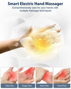 CINCOM Hand Massager - Cordless Hand Massager with Heat and Compression for Arthritis and Carpal Tunnel, Gifts for Women(Rose)