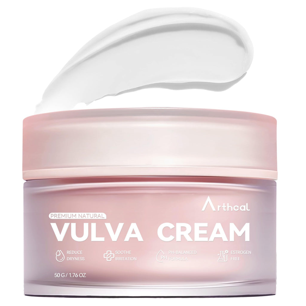 Arthcal Vulva Moisturizing Cream for Women | Estrogen-Free Menopause Support, pH Balanced Formula | Vaginal Moisturizer Natural 