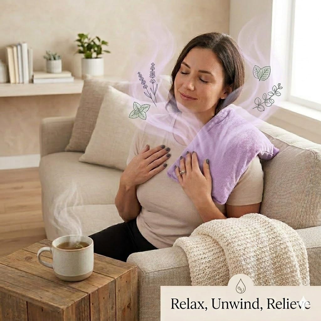 Comfort Pac Hot/Cold Aromatherapy Rectangular Shaped for Soothing Stress and Pain Relief