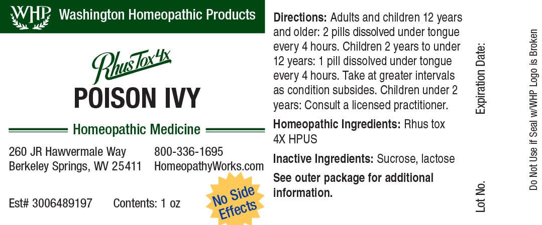 Washington Homeopathic Products WHP Poison Ivy. an Effective, All-Natural Solution for The Itching, Blistering Rash of Poison Iv