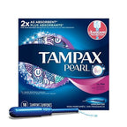 Tampax Pearl Plastic Unscented Tampons, Ultra Absorbency, 18 Count
