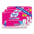 Sofy Bodyfit Pro Sanitary Pads (Xl Size  290 Mm) 54 Pads  Deep Absorption & Fragrance, Centre Thick Fit, Soft On Skin With Com