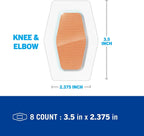Nexcare Waterproof Knee & Elbow Bandages 8 Each