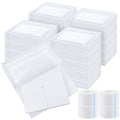 Timgle 400 Pcs 4 x 4 Split Gauze Pads 6 Ply Split Drain Sponge Gauze Non Woven Slit Bandage Sponges with Tape for Wound Care Tub