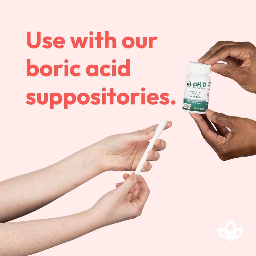 pH-D Feminine Health Support - Vaginal Suppository Applicators, Ideal for Boric Acid Suppositories, Reusable, Fits Most Vaginal