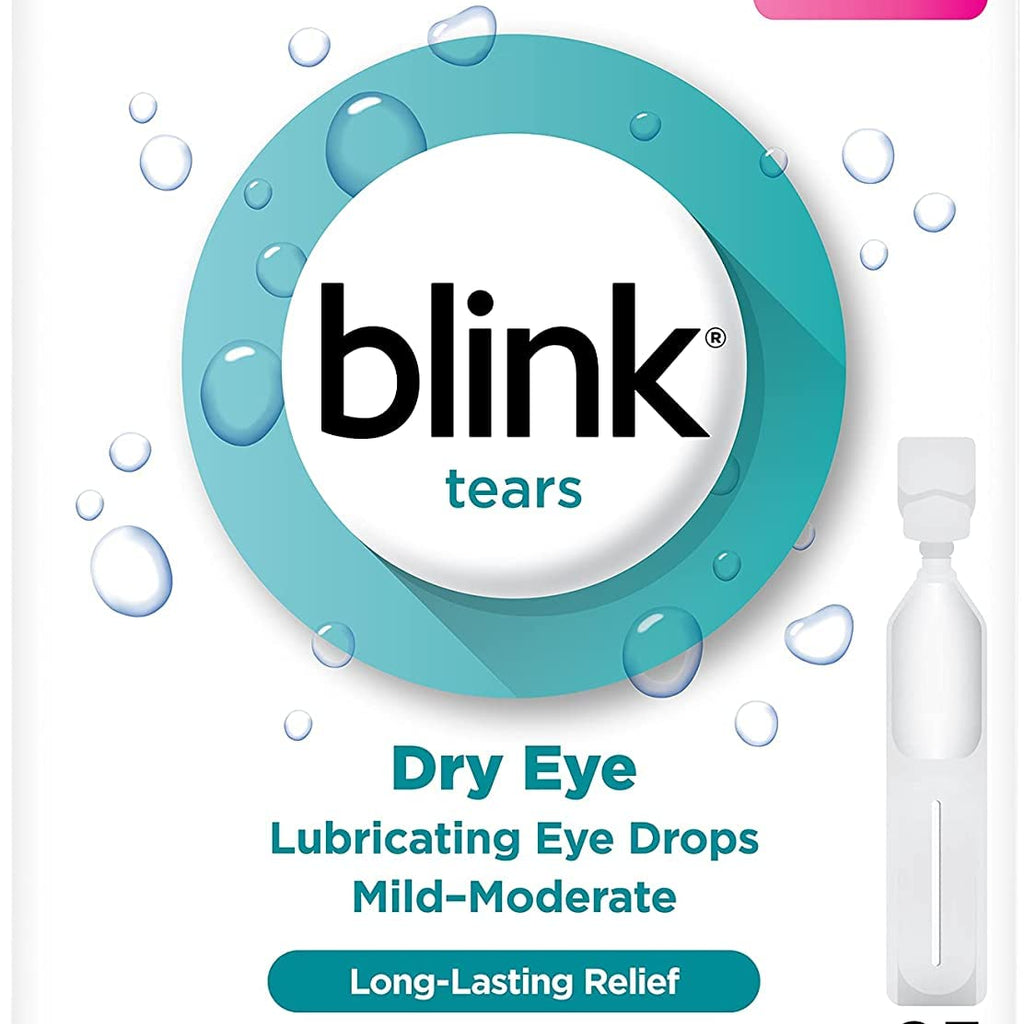 Blink Tears Lubricating Eye Drops Mild-Moderate Dry Eye, 25 Count - 0.01 oz (4 Pack)