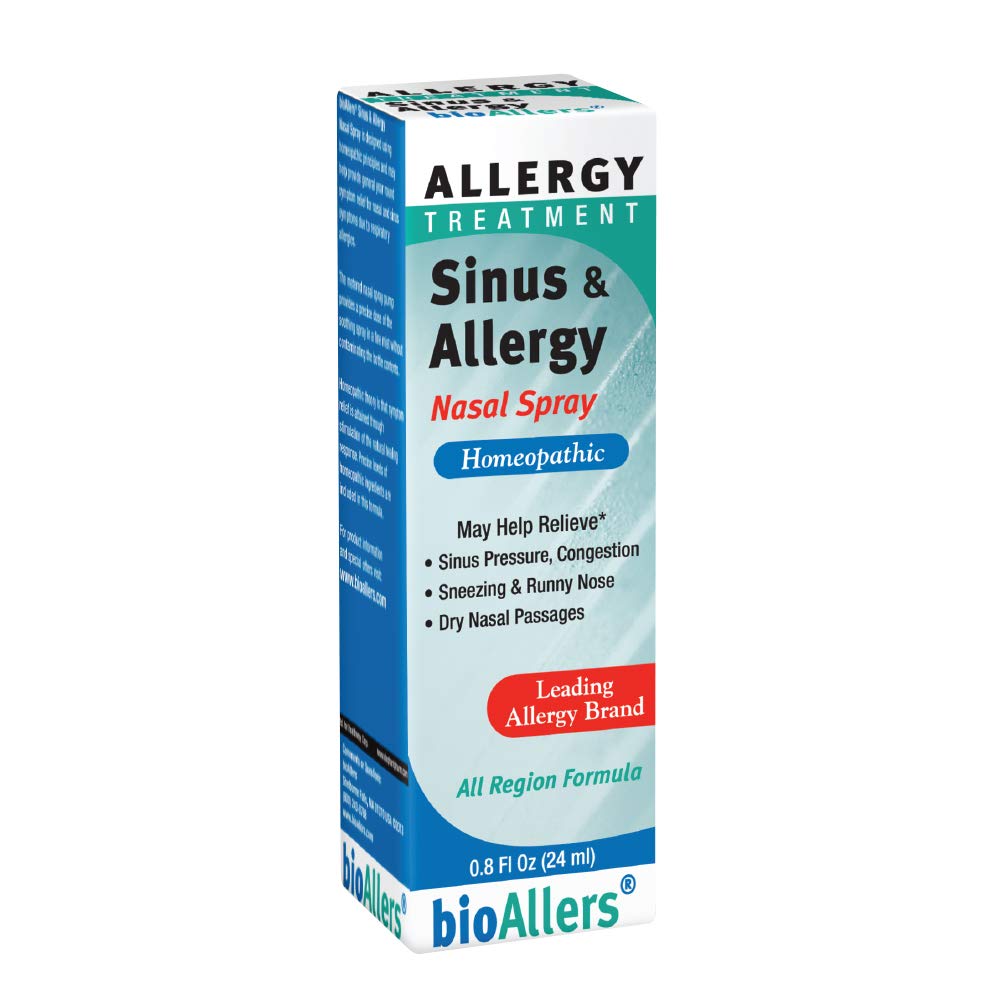 NaturalCare bioAllers Allergy Nasal Spray, Homeopathic Allergy Spray for Congestion Relief, Sinus Pressure, Sneezing, Runny Nose