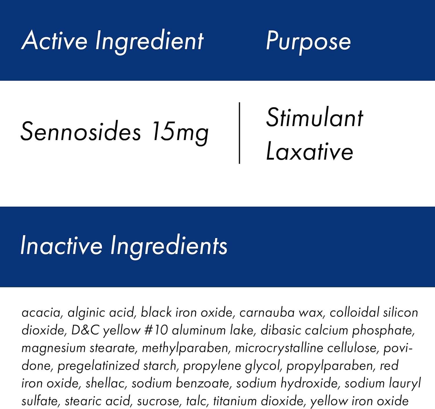 Perdiem Sennosides Stimulant Laxative Pills, Overnight Relief, 60 Count Bottles(Pack of 3) by Perdiem