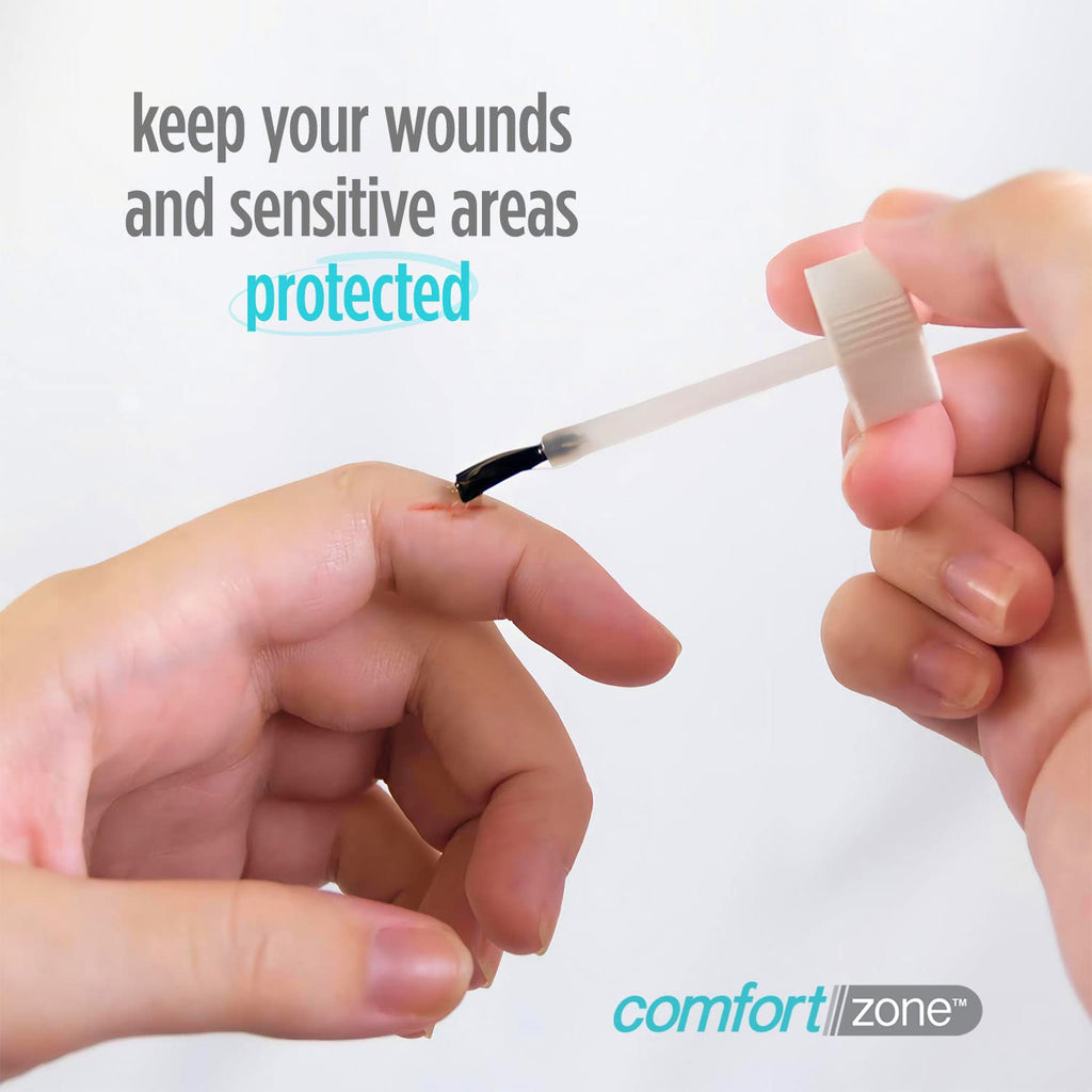 Comfort Zone Liquid Bandage, Antiseptic and Analgesic Protective Skin Treatment for Cuts and Wounds, 1 Ounce (Pack of 3)