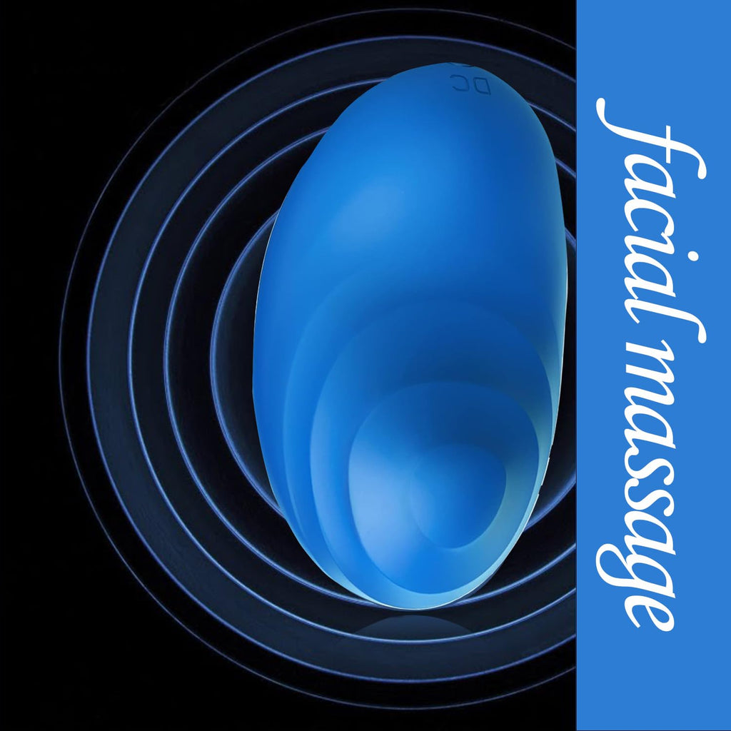 Junroaly Personal Facial Massager, Neck Massager Face Back Massager Tool, Mini Electric Cordless Massager Multi-Function Modes B