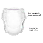 Curity Youth Pants, Unisex-Youth, 14 Count, Heavy Absorbency, Pull-On, Cloth-Like Topsheet, Disposable, Size Large, 51-70 lbs