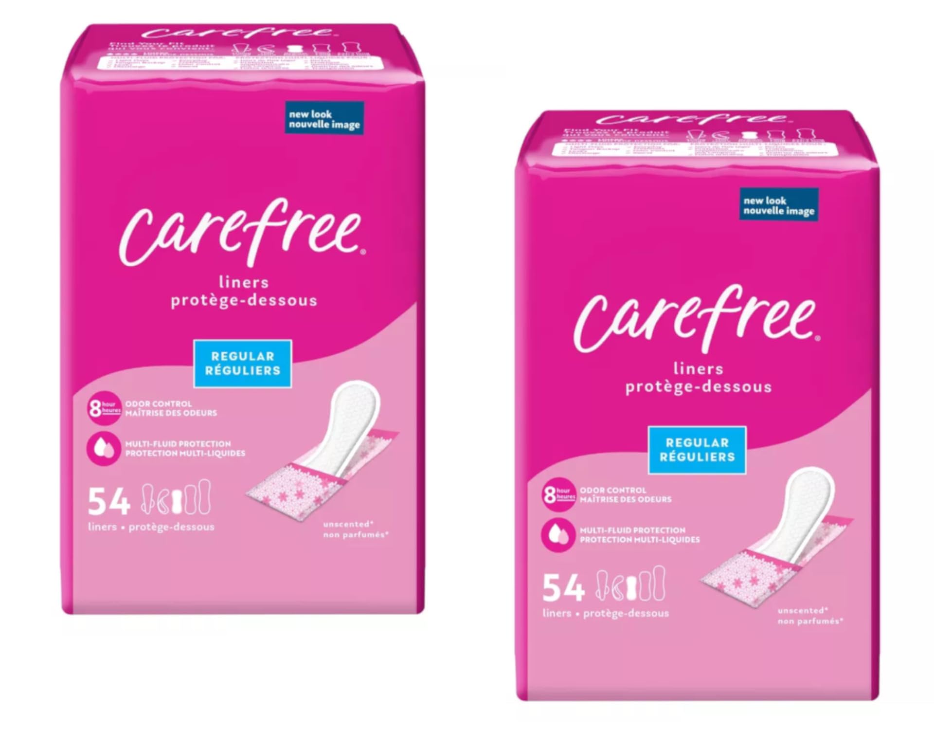 Carefree Acti-Fresh Regular 54 Ct. Unscented 2pk