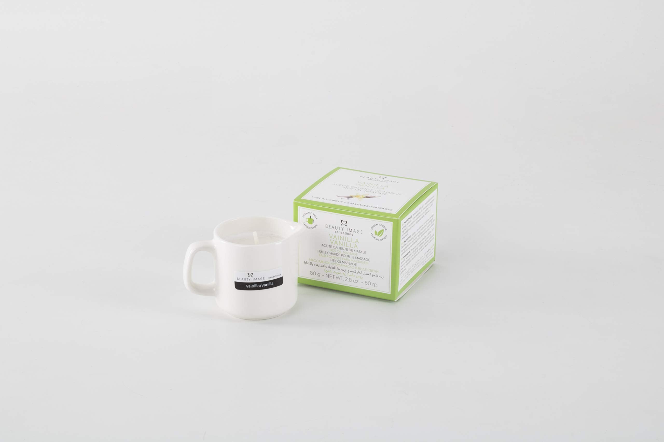 Beauty Image Vanilla Hot Oil Body Massage Candle