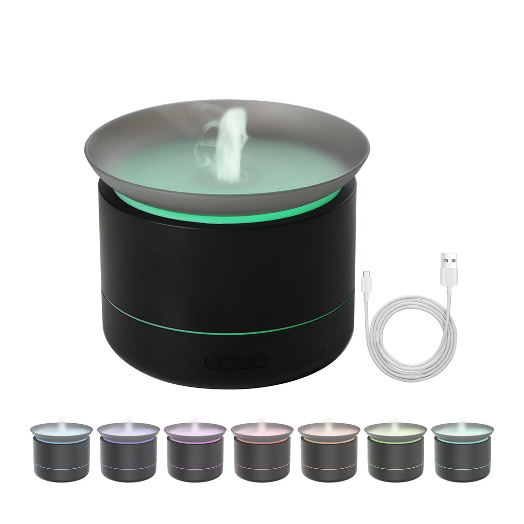 Essential Oil Diffusers, 200ml Aromatherapy Diffuser with Auto Shut-Off Function, Cool Mist Humidifier with 2 Modes, Small Diffu