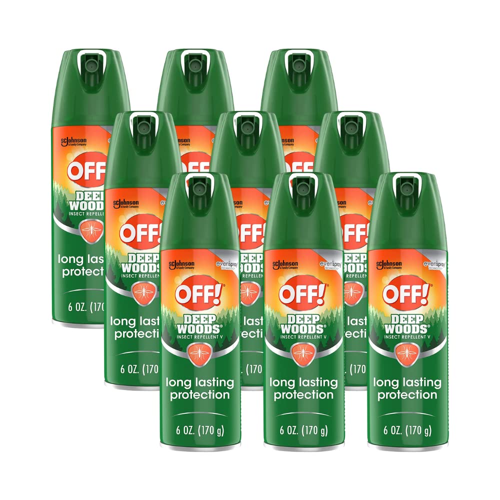 RaidOFF Off Deep Woods Insect Repellent 6oz (Pack of 9)