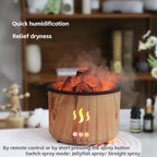 Volcano Essential Oil Diffuser with Jellyfish Mist - 260ml Ultrasonic Aromatherapy Diffuser, Color-Changing LED, Quiet Operation
