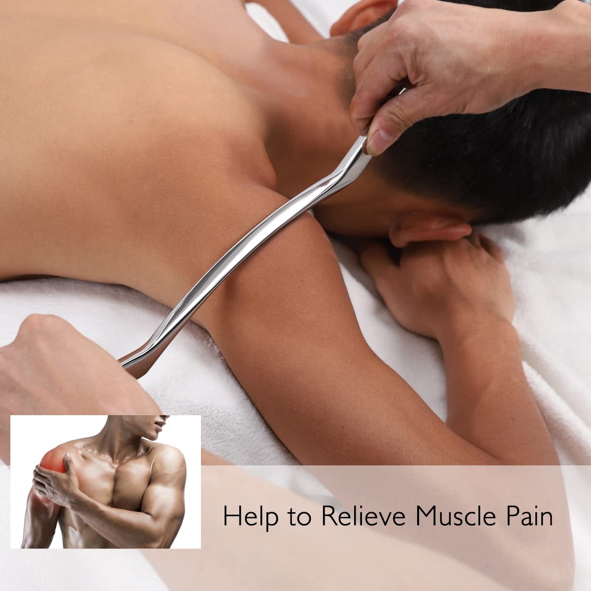 Allshow Gua Sha Scraping Massage Tool, IASTM Tools, Long Bar Tool for Large Muscles, Great Soft Tissue Mobilization Tool, 13.5 i