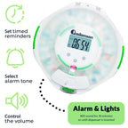 Adamson TimelyMed Smart Pill Dispenser Machine with Alarm + WiFi App Monitoring + 28 Day Medicine Dispenser + Automatic Pill Dis