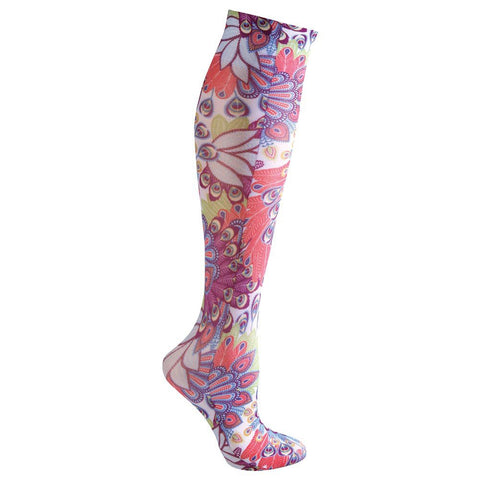 Celeste Stein Therapeutic Compression Socks, Bright Peacock, 15-20 mmHg, Moderate
