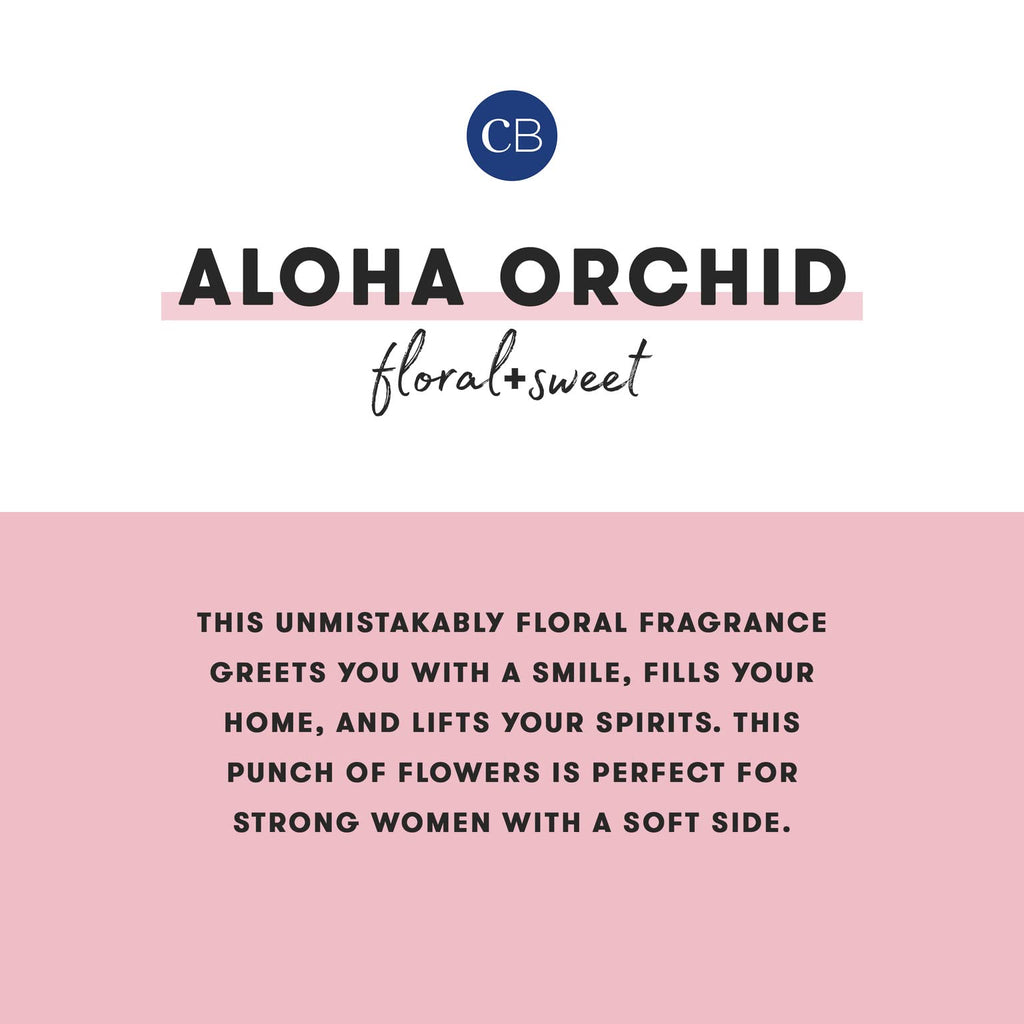 Capri Blue Reed Diffuser Set - 8 Fl Oz - Aloha Orchid - Comes with Reed Diffuser Sticks, Fragrance Oil, and Glass Bottle Oil Dif
