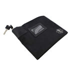 MonMed Locking Storage Box Medicine Box Pill Organizer Travel Medicine Bag with Lock and Key Lock Bag Pouch in Black