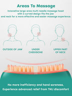 Zaybuon TMJ Relief Products Jaw, TMJ Relief Massager, Vibration and Heating, Ergonomic Multi-Needle Design TMJ Massage Tool, Gre