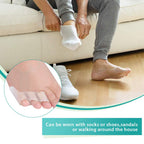4Pcs Pinky Toe Separator, Toe Spacers, Soft Gel Toe Spacers Toe Corrector, Toe Separators for Overlapping Toes, Toe Straightener