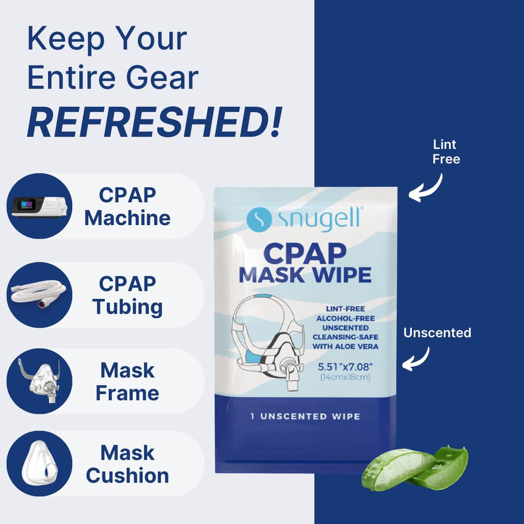Individual CPAP Wipes  - Unscented (40 Count)