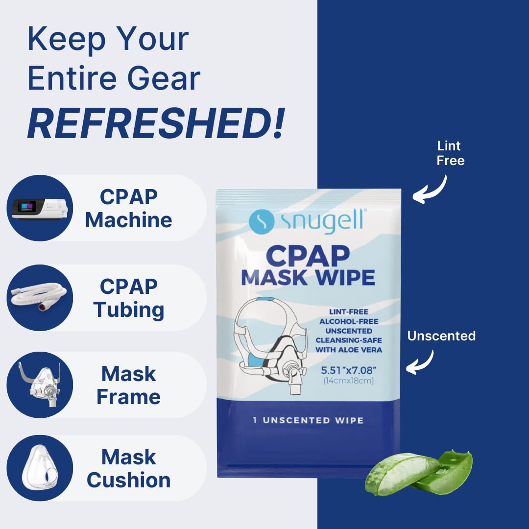 Individual CPAP Wipes  - Unscented (40 Count)