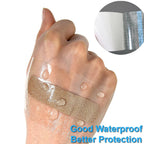 OBTANIM 50 Sheet Transparent Waterproof Stretch Adhesive Bandage Clear Film Dressing Bandages Tape Cover for Tattoo Shower Swimm