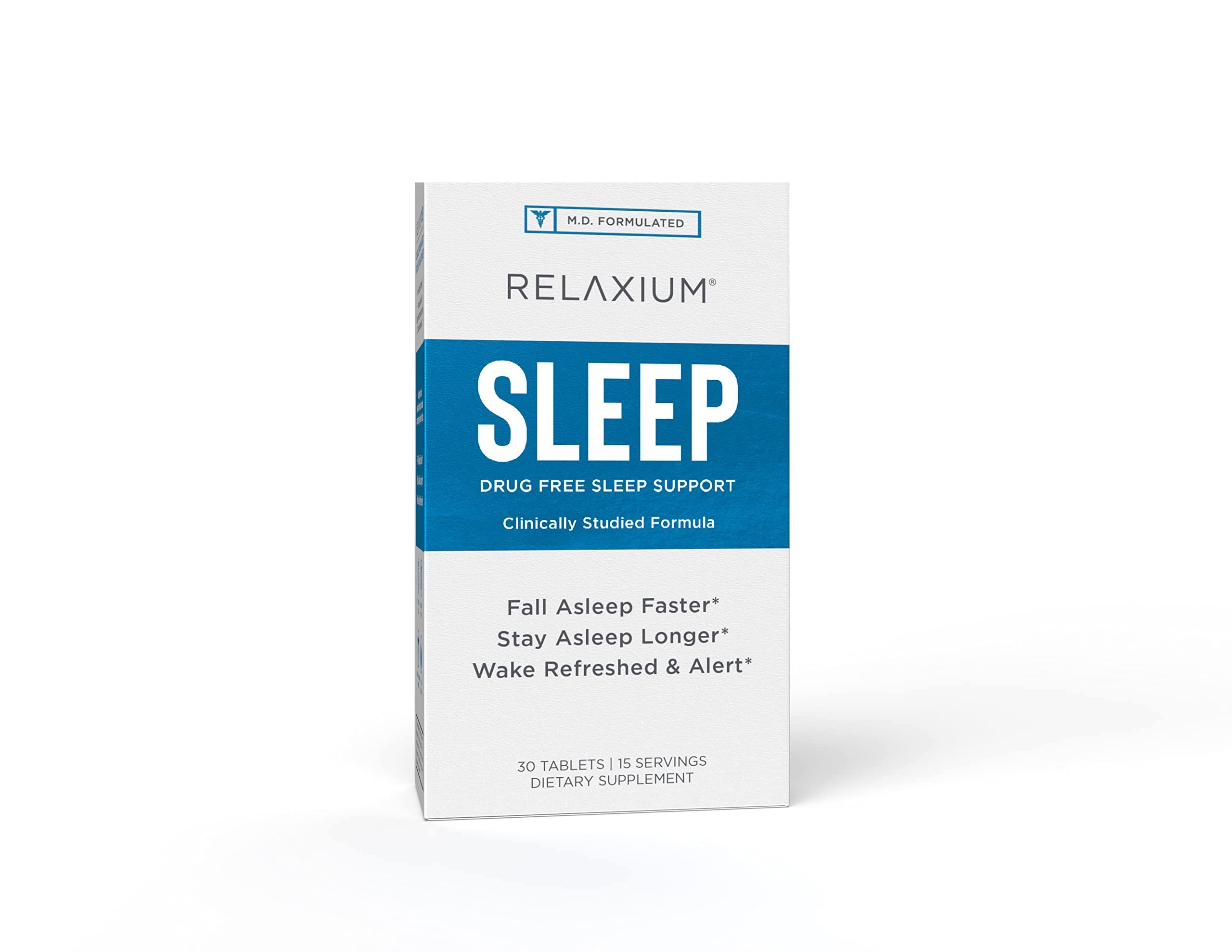 Relaxium Sleep Aid, 15 Servings, Non-Habit Forming, Dietary Supplement for Better Sleep, Drug-Free, Stress Relief, with Magnesiu