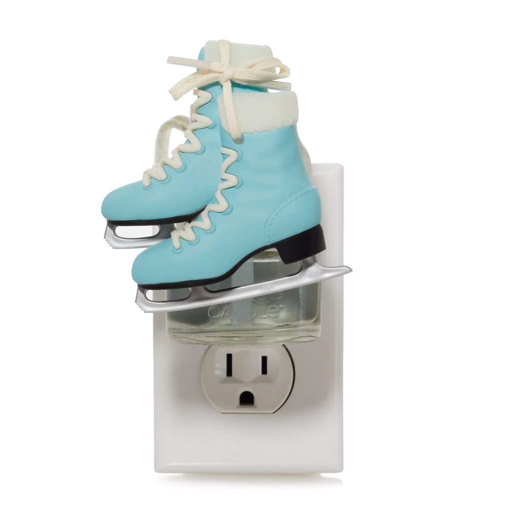 Yankee Candle Ice Skates ScentPlug Diffuser with LED Light Sensor - Blue Skates with White Shoelaces