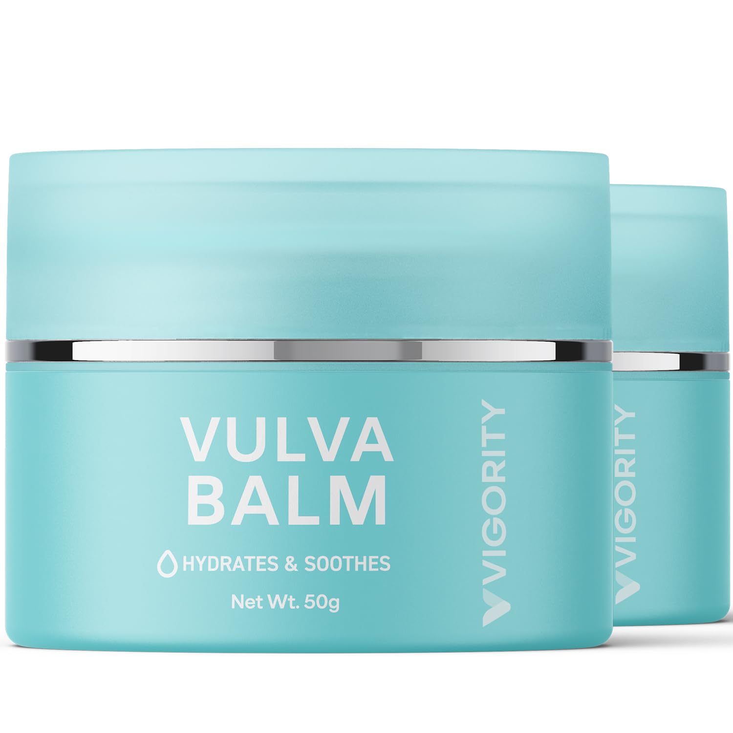Vigority Vulva Balm Vaginal Moisturizer for Women 2-pack: Intimate Skin Care Relieves Dryness, Itch, Odor & Irritation - Menopau