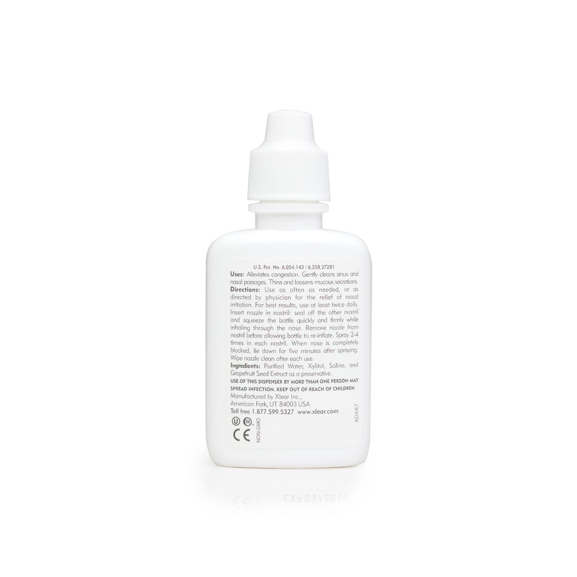 Xlear Nasal Spray, Natural Saline Nasal Spray with Xylitol, Nose Moisturizer for Kids and Adults, 0.75 fl oz (Pack of 1)