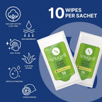 CPAP Travel Pack Mask Wipes - Citrus Scent (12 Pack, 10 sheets/pack)