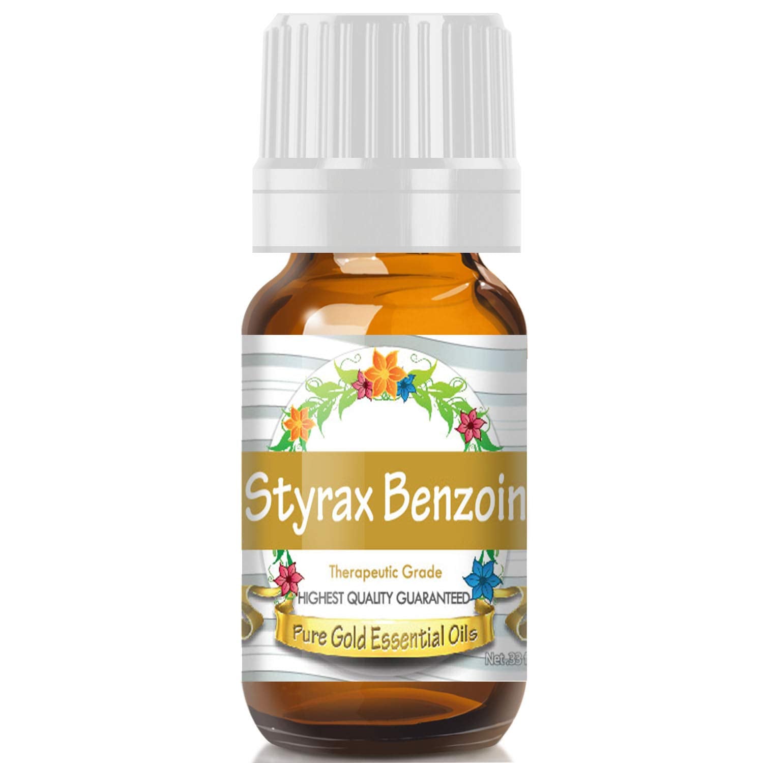 Pure gold Essential Oils - Styrax Benzoin Essential Oil - 033 Fluid Ounces