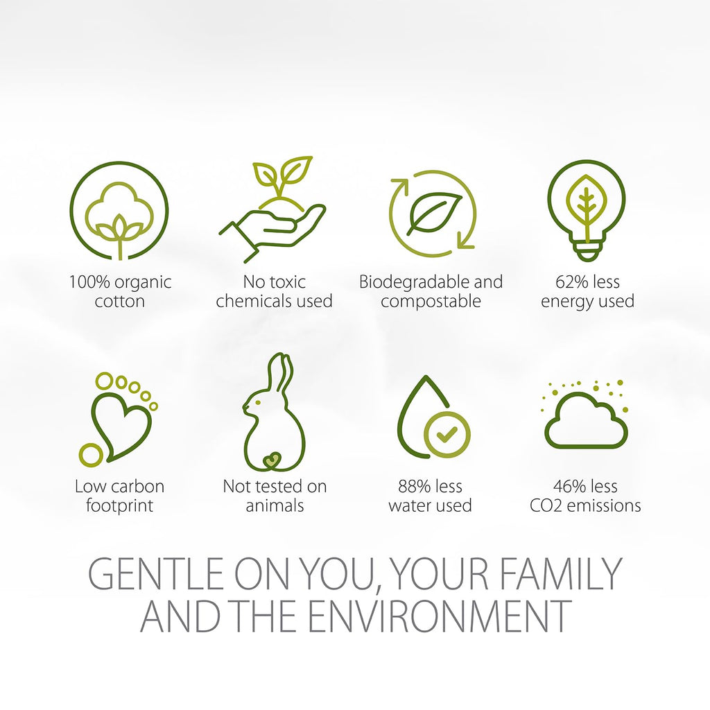 Simply Gentle Organic Cotton - Pack of 200 Buds