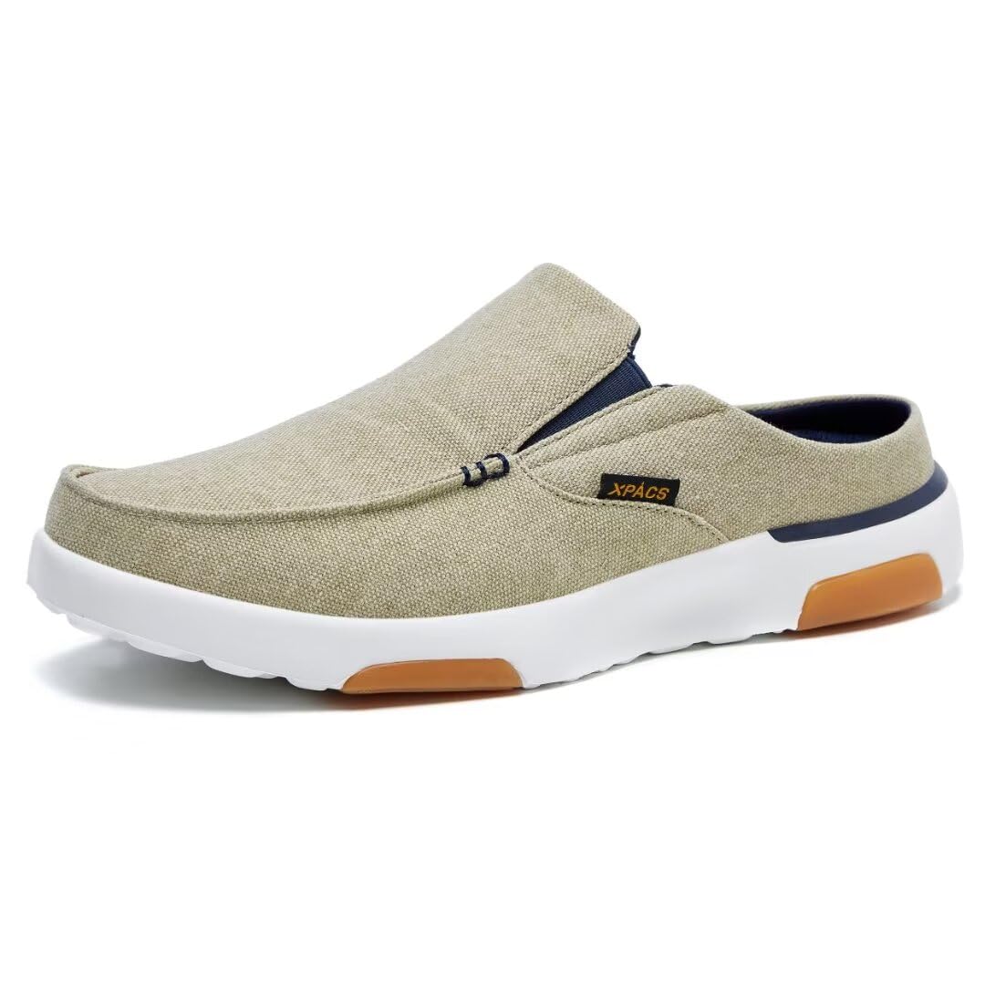 XPACS Mens Best Durable Supportive Walking Shoes for Hanging Out, Comfortable Orthopedic Slip-On Loafers for Diabetic Relief, No