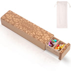 OYTKWU Wooden Weekly Pill Organizer 1 time a Day -Daily Pill Box 7 Day, Travel-Friendly, Safe Travel 7 Day Pill Box, Travel Pill