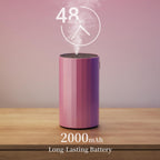Essential Oil Diffuser Waterless Scent Aromatherapy Diffusers for Home Large Room, Bedroom, Car, Office,Desk, Battery Operated,
