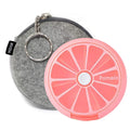 INVODA Pill Cases Pill Box Weekly 3 Times 7 Compartments Large Medicine Pill Organizer (Pomelo 1PCS+Bag)