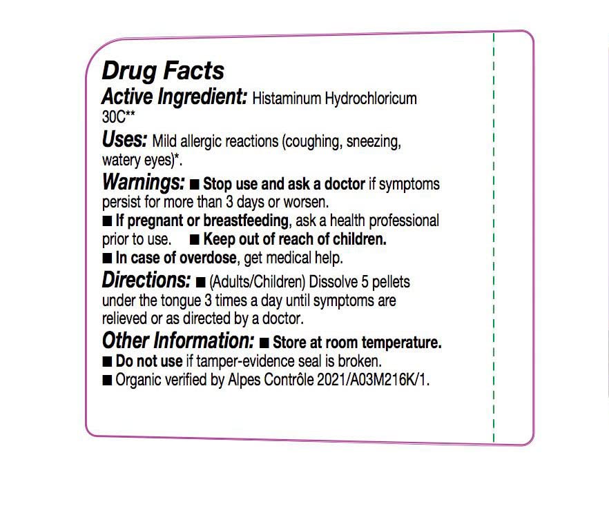 OLLOIS Histaminum Hydrochloricum 30c, Organic, Lactose-Free Homeopathic Medicine, 80 Pellets (Pack of 1)