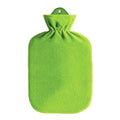 Sanger 2.0 Liter hot Water Bottle with Green Fleece Cover-Made in Germany