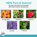 Wild Essentials Exquisite Signature Essential Oil Blend Inner Calm, Two 10 ML Bottles - Pure Essential Oils Synergy Blend, New L
