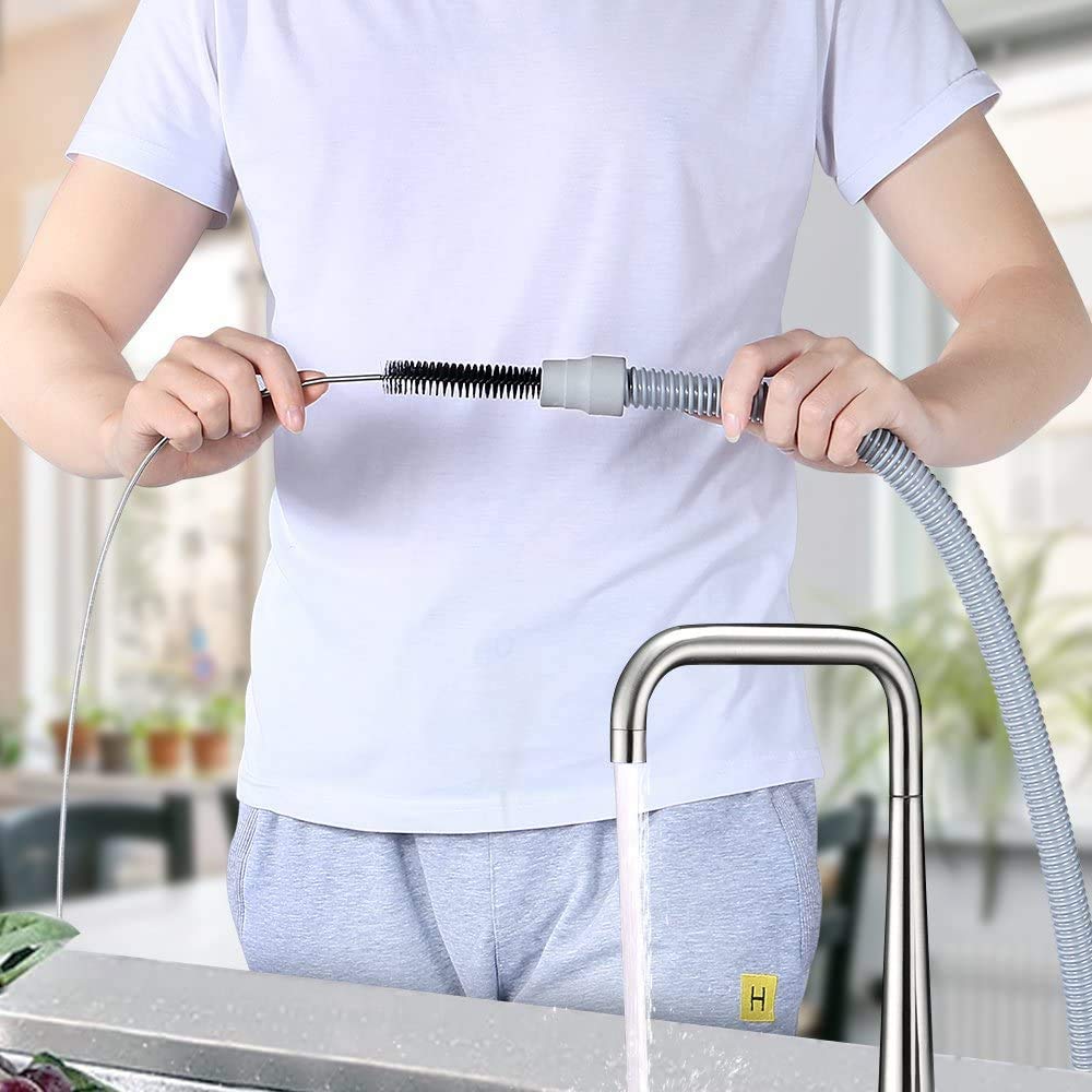 Brush Diameter 15mm 19mm -CPAP Tube Cleaning Brush-Suitable for Most CPAP Hose Type (Black)