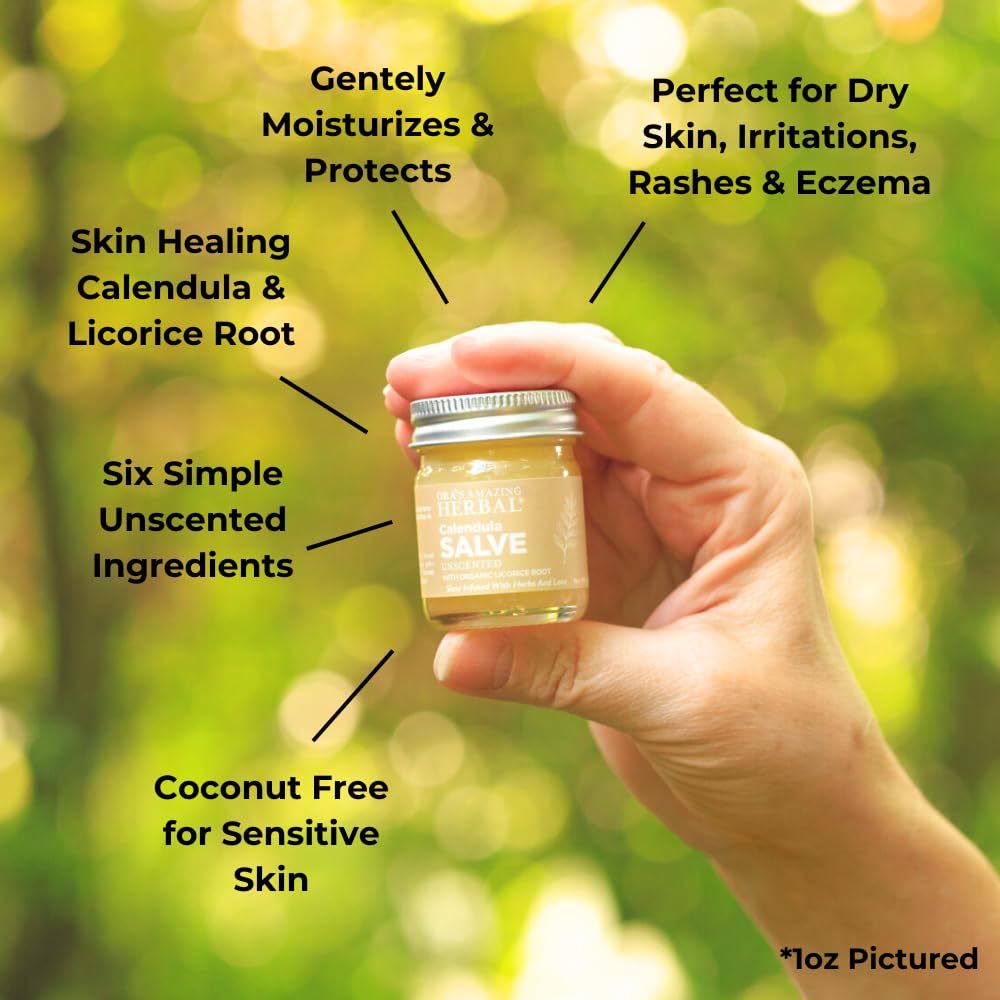 Calendula Salve, Calendula Cream, Drawing Salve, Calendula Ointment, Oras Amazing Herbal, Coconut Free Salve made with Organic