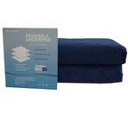 Careboree 2 Pack Cotton Top-Layer Reusable Tuckable Underpads 34X36 Incontinence Bed Pads Twin Size 21 Wings